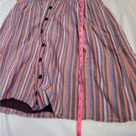 MADEWELL rainbow striped scoopneck tank dress with pockets M L3305 - Picture 10 of 10